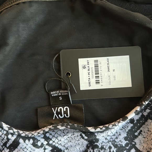 City Chic Snake Black 1 pc bathing suit - Picture 3 of 6